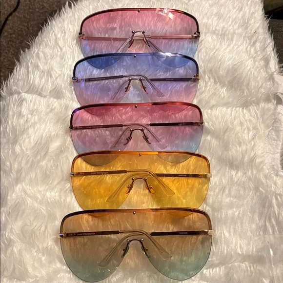 Gradient Oversized Sunglasses Bulk Set
