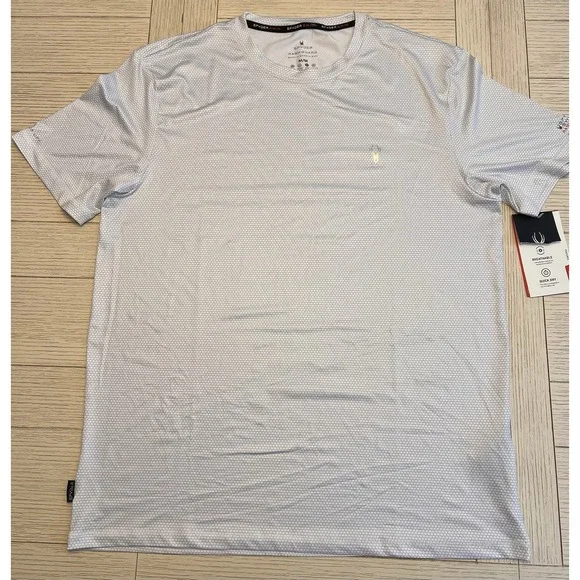 NWT Spyder Swim Men's Breathable, Quick Dry Rash Guard. UPF 30+, White. Sz M‎