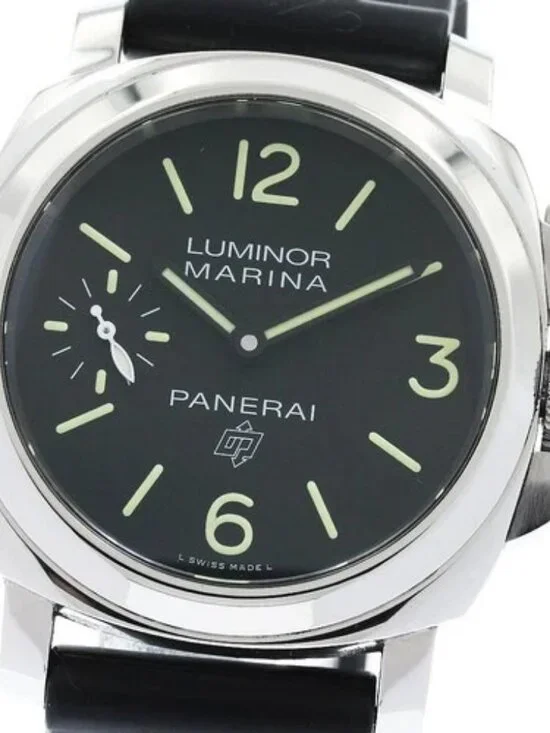 PANERAI Luminor marina logo PAM00776 black Dial Hand Winding Men's Watch_957915