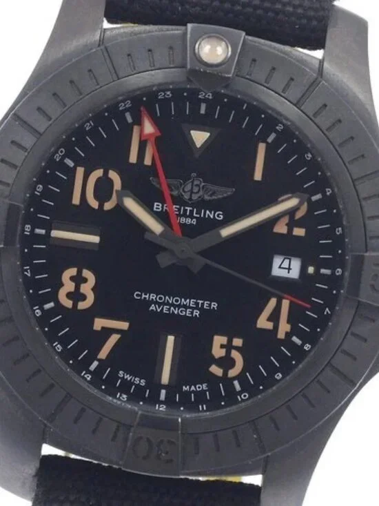 BREITLING Avenger GMT 45 Night Mission V32395 black Dial Automatic Men's_965552