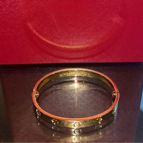 Gold Plated Love Bracelet with Matching Screwdriver