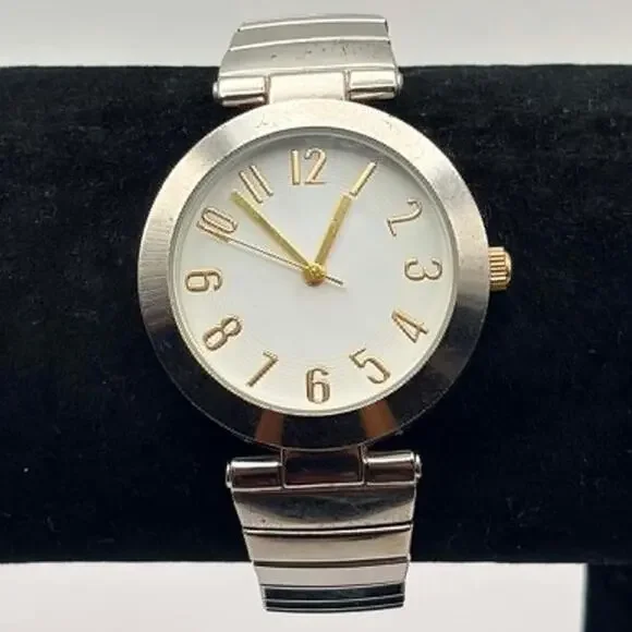 Silver & Gold Retro Watch