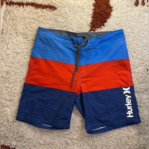 Hurley men’s Blue and Red Board Shorts size 32