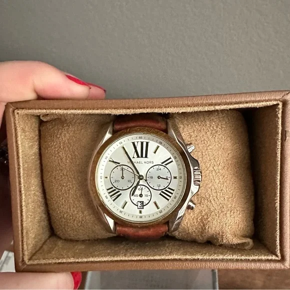 Michael Kors Brown Leather Watch