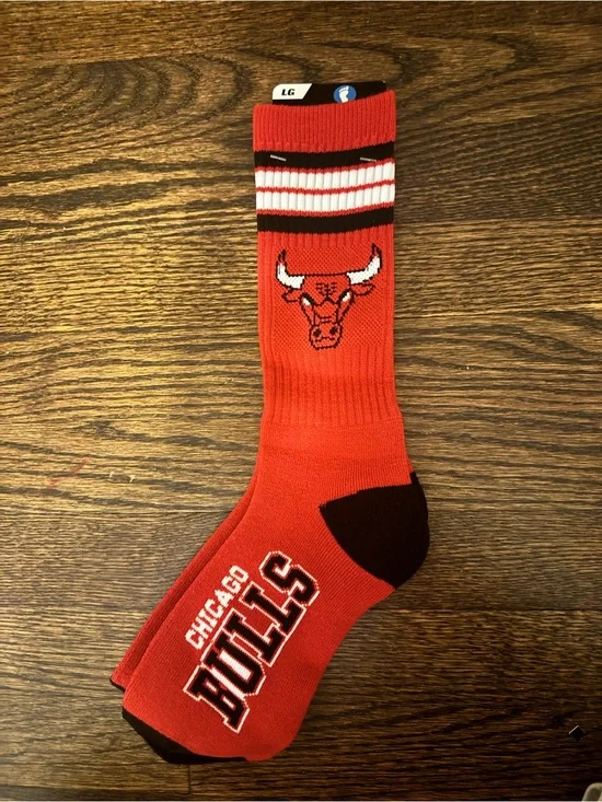 NBA Chicago Bulls Crew Socks - size large