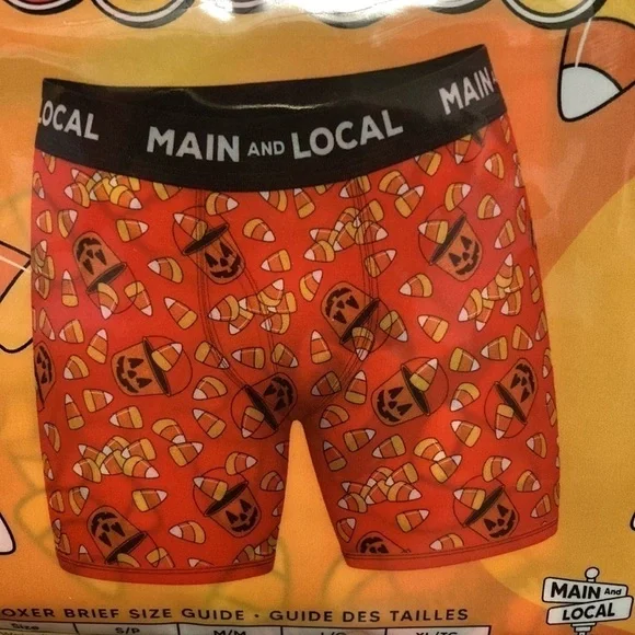 ORIGINAL CANDY CORN MEN'S BOXER BRIEFS NEW