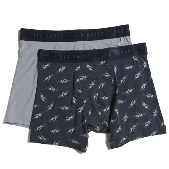 Ted Baker S Multicolored Gray Black Blue Boxer Briefs