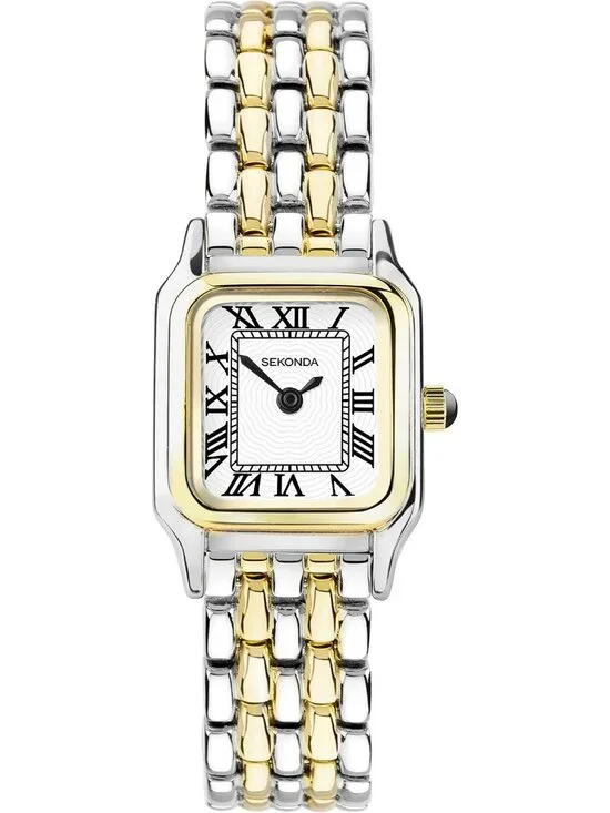 Women's Gold Two Tone 20mm Quartz Analogue Display and Alloy Strap Wrist Watches