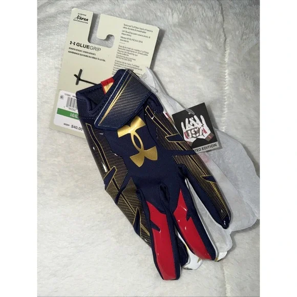 Under Armour Limited Edition F8‎ Nitro Football Gloves Mens Large Brand New