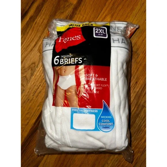 Hanes Men's 2XL 44-46