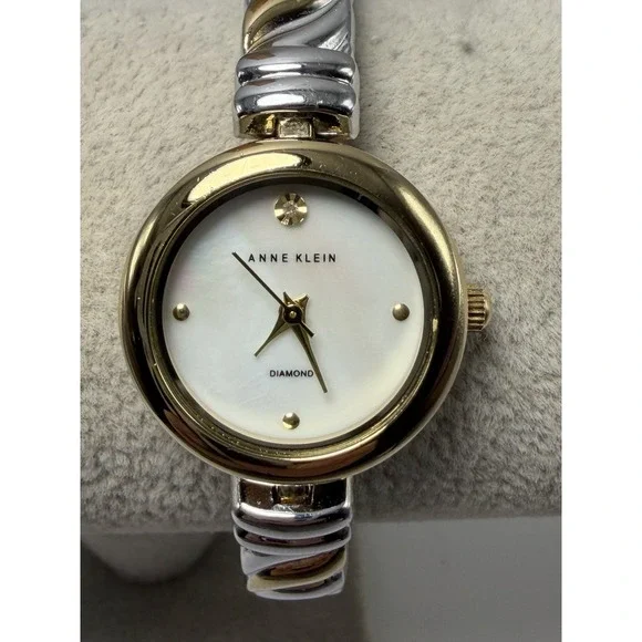 Anne Klein‎ Diamond AK/2455 New Battery Ladies MOP Watch 24MM 6.75