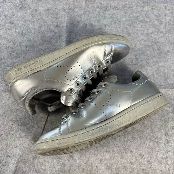 Raf Simons x Adidas Stan Smith Silver Metallic Mens Size 5 Womens Size 6 AQ2643