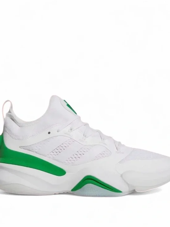Men's White & Green Performance Sneakers