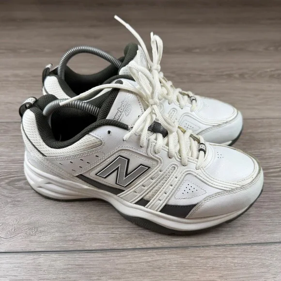 New Balance Mens Cross Training Shoes MX409WG2 White Grey 8 4E