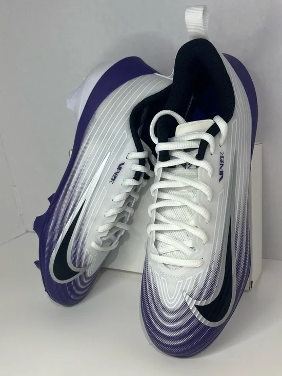 Nike Vapor Speed 3 Men’s size 7 Football Cleats in White & Purple