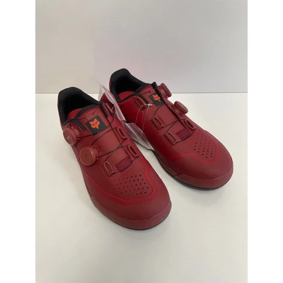 Fox Union BOA Clipless Mountain Bike‎ Shoes EU 40 US 7.5 Maroon Red NWOB