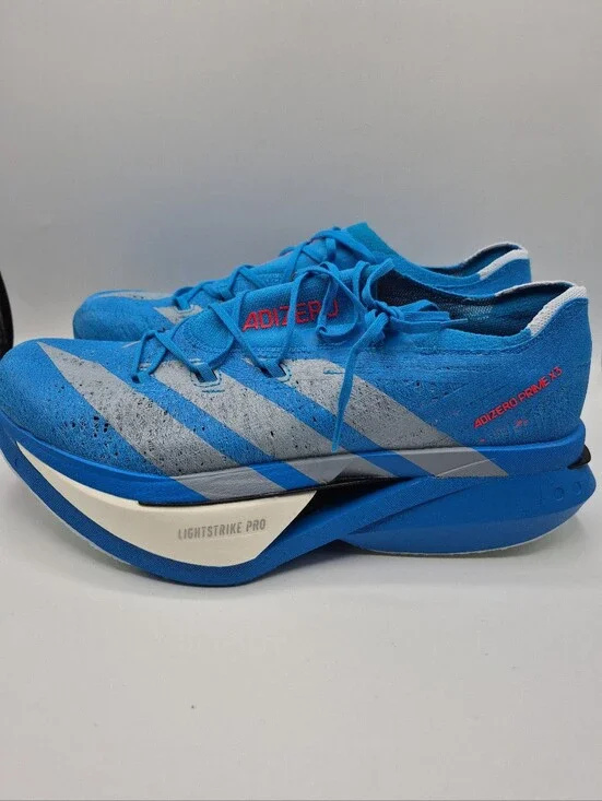 Adidas Adizero Prime X3 Strung Blue Running Shoes Mens Sizes New JQ0615