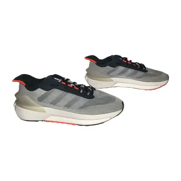 Size 10.5 - Adidas Men's Sneakers Avryn Grey Solar Red Athletic Shoes
