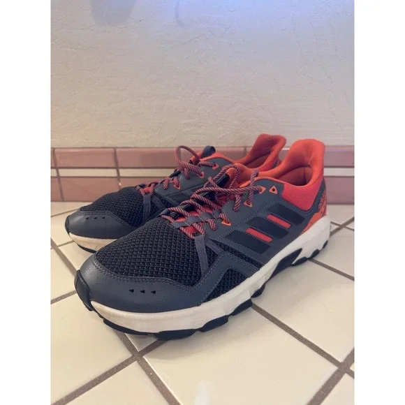 Adidas Trail Running Shoes Mens Size 13 US Gray Red‎ Outdoors Athletic Sneakers