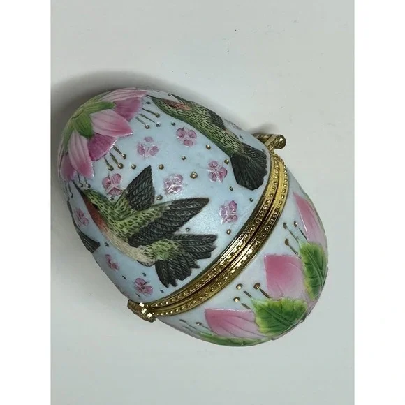 Hummingbird Egg Trinket Box Egg‎ Shaped
