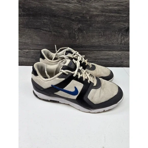 Nike Air Range WP Golf Shoes White Black Blue Mens 8.5W 418539-141‎