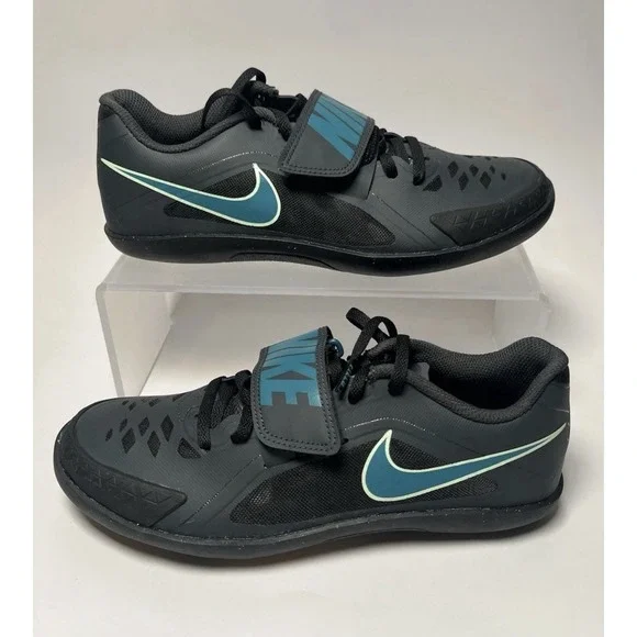 Nike‎ Zoom Rival SD 2 Black Blue Men Size 9.5 Throwing Shoes (FZ9665-001)