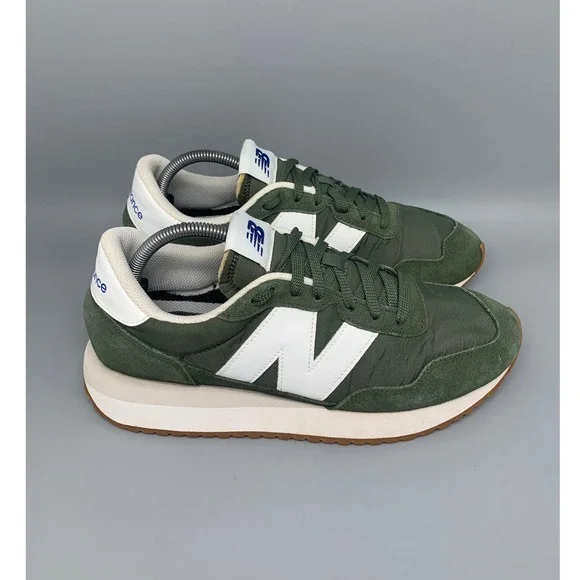 New Balance 237 Green White Running Shoes MS237CO Men's Sz 10 Women's Sz‎ 11.5
