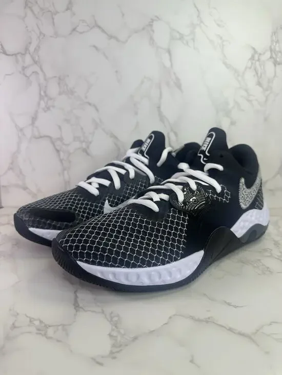 Nike Renew Elevate II Basketball Sneaker White Black CW3406-004 Mens Size 11.5