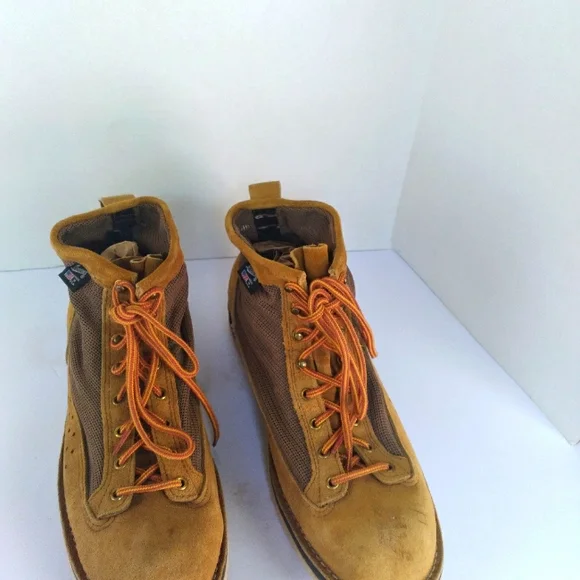Danner Suede Leather Hiking Boots Vibram‎ Sole Ankle Support Brown