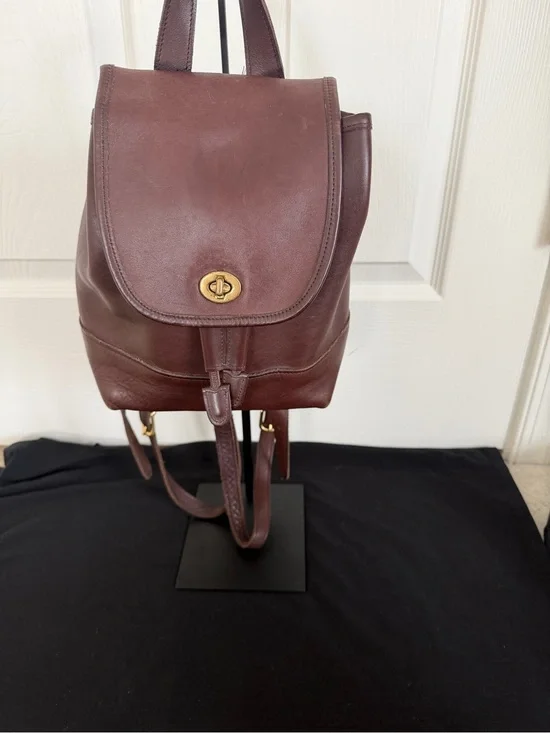 Coach Vintage Brown Leather Mini Backpack 9960