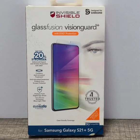 Zagg Invisible Shield GlassFusion Screen Protector Samsung S21+