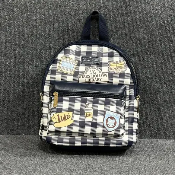 Bioworld Gilmore Girls Stars Hollow Gingham School Mini Backpack NWT Y2K
