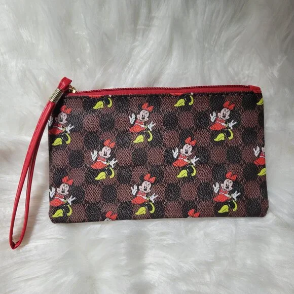 Minnie Mouse Design Wristlet