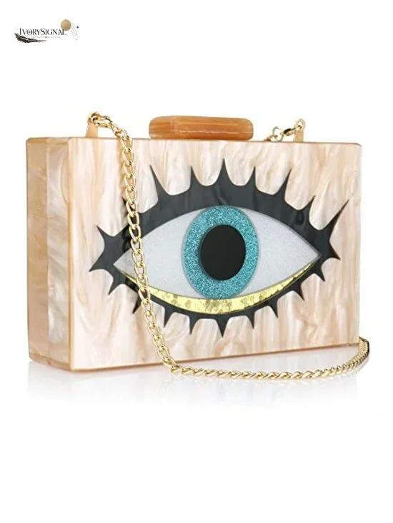 Acrylic Clutch Purse for Women Evening Bag Perspex Box Crossbody Party