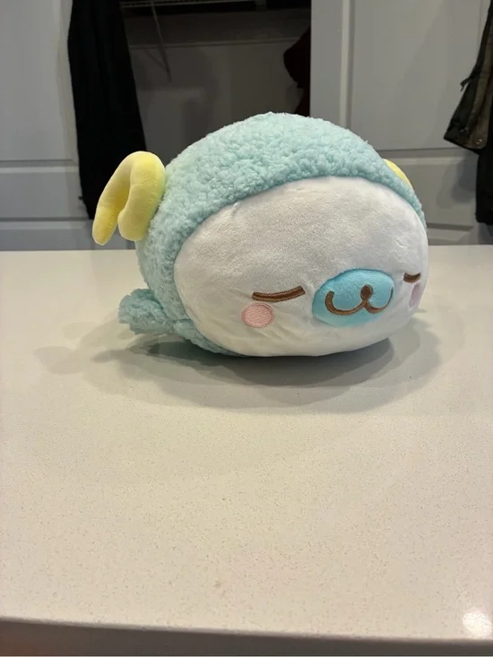 San-X Mamegoma Blue Ram Squishmallow