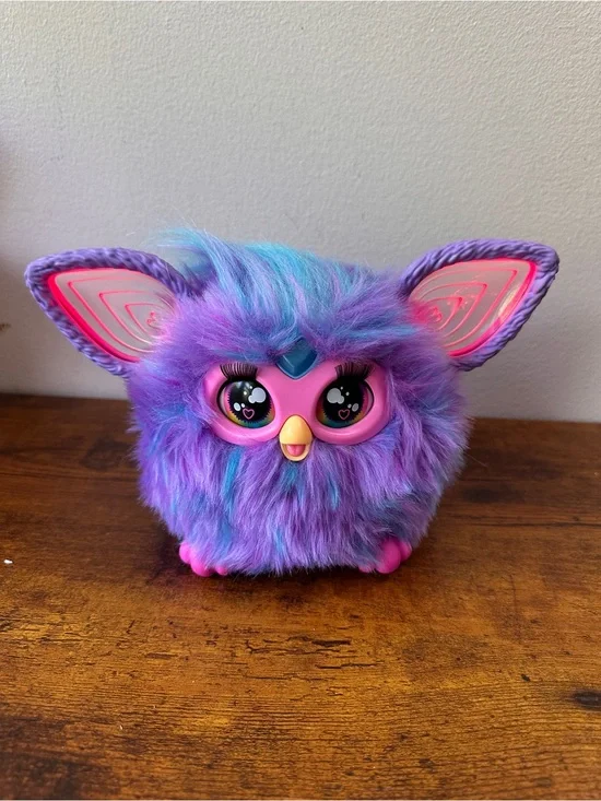 Hasbro Furby Purple Interactive Plush Toy Animatronic Light Up Ears 2023