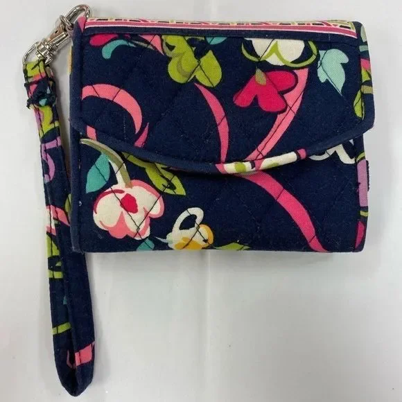 VERA Bradley‎ floral compact wallet wristlet
