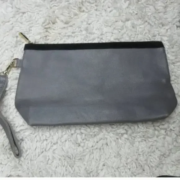 Cincinati leather boutique clutch/ make up bag‎