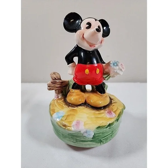 Vintage Schmid Mickey Mouse Music Box 