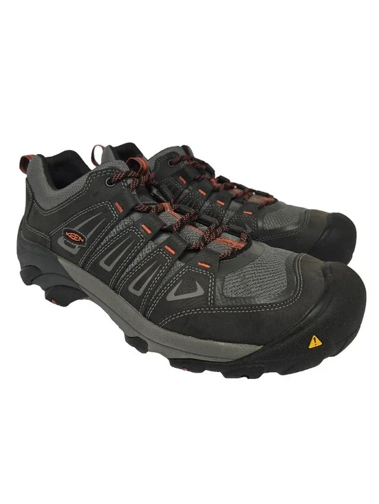 Keen Utility Men's Boulder 1018654 Low Steel Toe Work Shoe Gray Size 14D