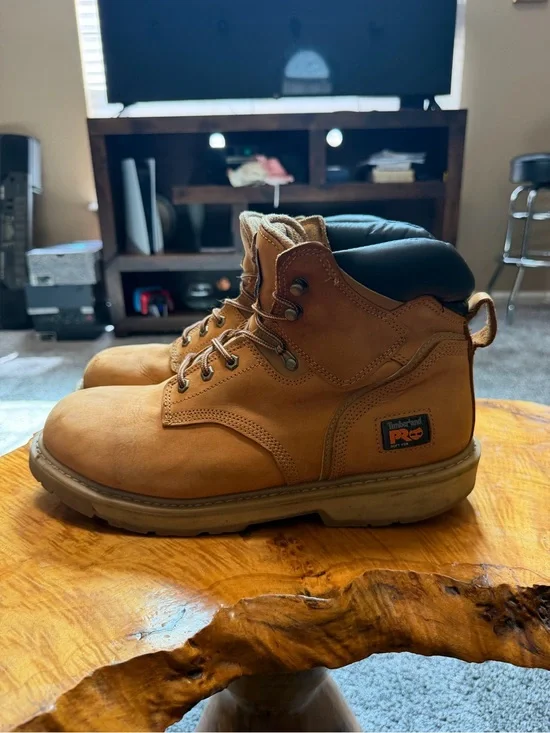 Timberland PRO Pit Boss 14M Soft Toe EH Wheat Work Boots ASTM F2892