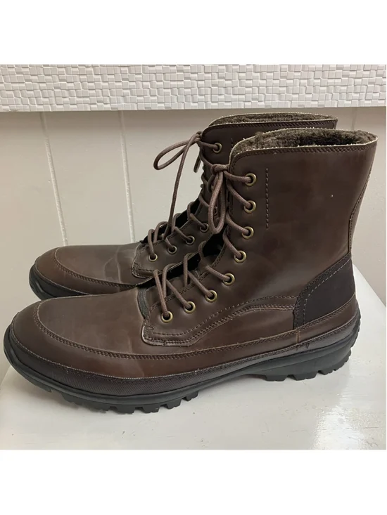 NEW $168 Unlisted Imagi-Nation Mens Mid-calf Winter Boots Kenneth Cole 10M Brown