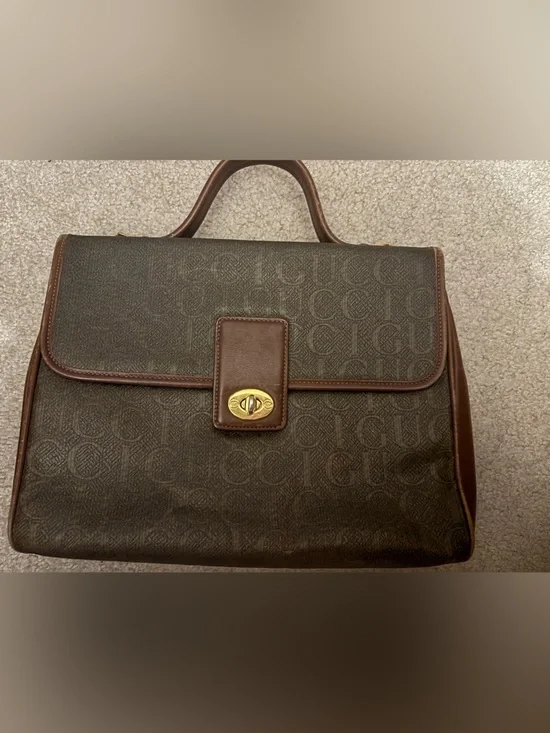 Gucci Monogram Vintage Top Handle Handbag