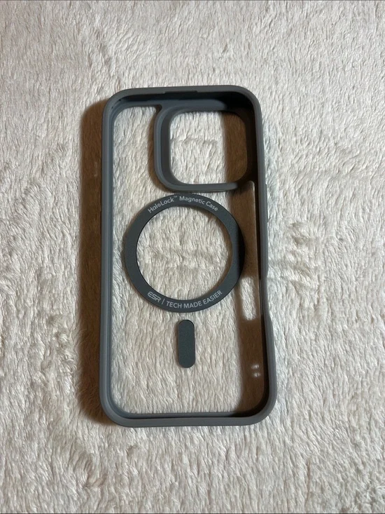 iPhone 16 Pro Gray Magnetic Halolock Clear and Grey Case