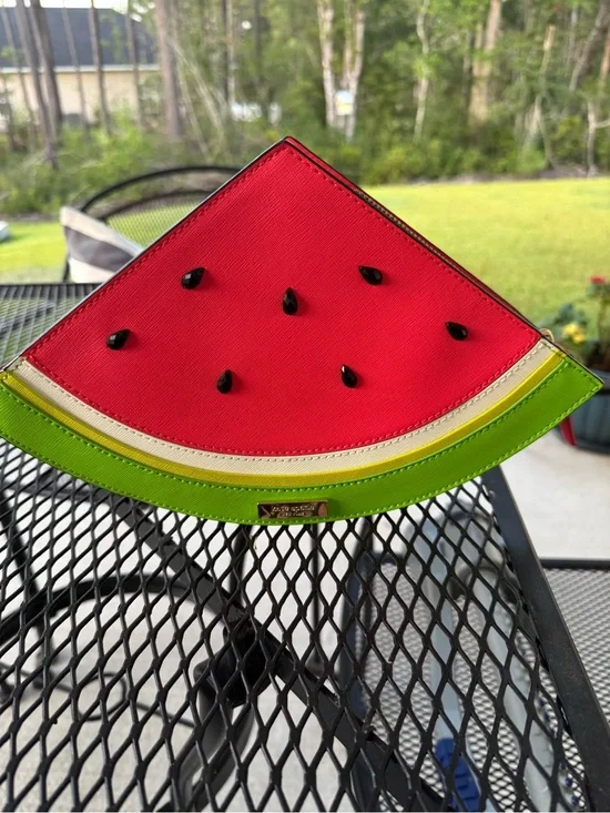 kate spade Watermelon clutch - Red, Green, Black
