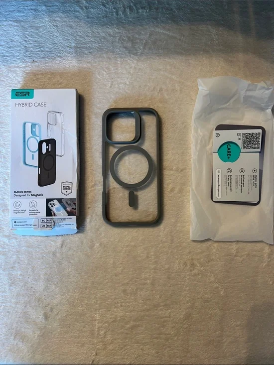 Hybrid MagSafe-Compatible Phone Case — Black