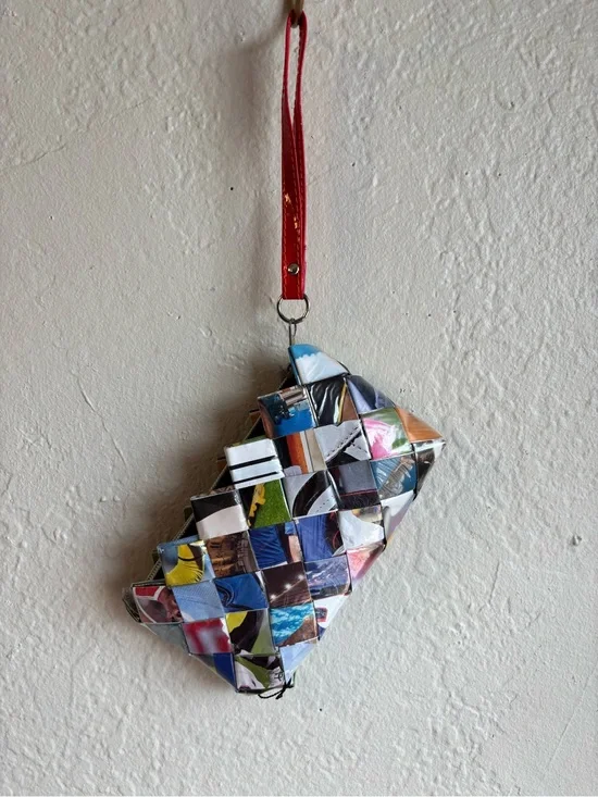 Nahui Ollin Handwoven Colorblock Wristlet Pouch - Multicolor