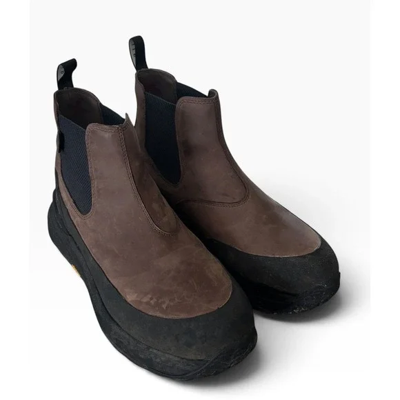LL Bean Next Venture Chelsea Boots Mens 11.5 Brown Waterproof Vibram 525792