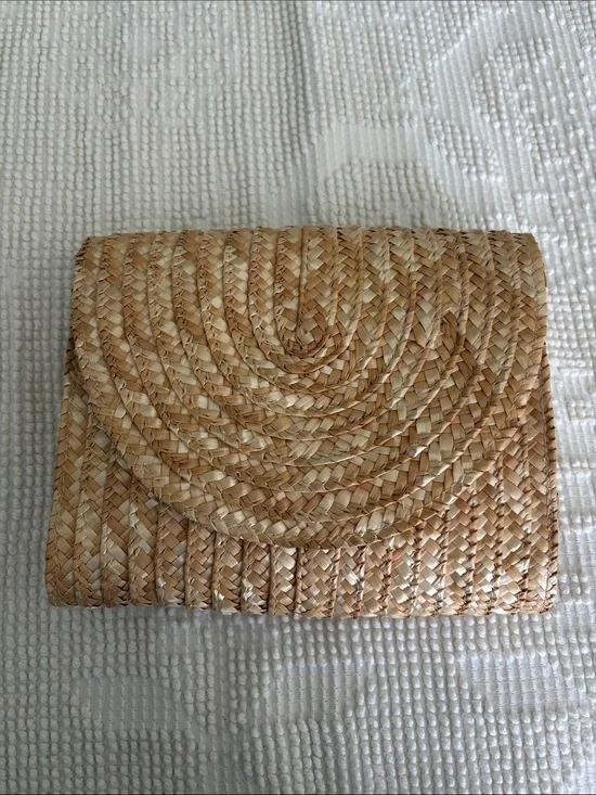 EWC Woven Clutch purse Spring Boho cottagecore perfect for Easter