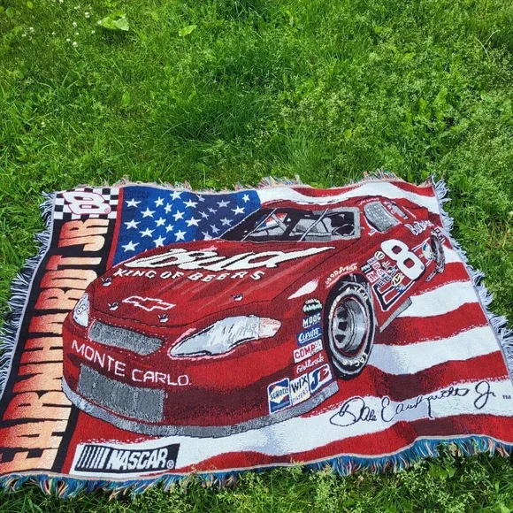 NASCAR Dale Earnhardt Jr #8 Tapestry Throw Blanket 56x42